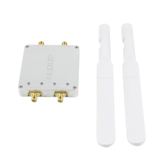 EDUP EP-AB022 2.4/5.8Ghz Dual Channel  Signal Amplifier Drone Extender  Dual Antenna Repeater Dual Band  WiFi Signal Booster